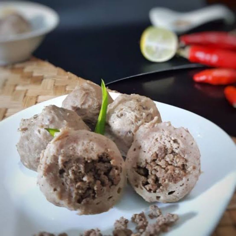 

Bakso Resep Mertua Baso Sapi Isi Daging Cincang + Kecil 500Gram