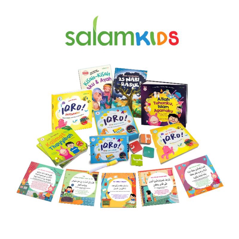 SALAM KIDS MIZAN ✿ BUKU SERIAL IQRO SERIES IQRO PERTAMAKU - TAHFIDZ JUZ 30 - BELAJAR HIJAIYAH - KART