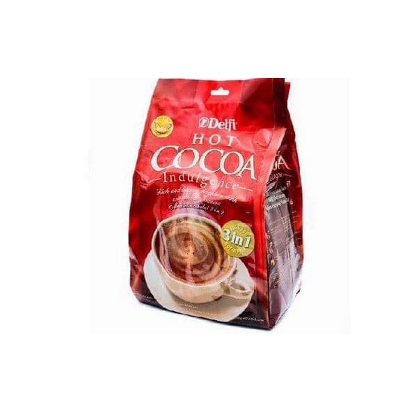 

MINUM-SIAP-DRINK-TO-READY- DELFI HOT COCOA INDULGENCE 3IN1 500GR -READY-TO-DRINK-SIAP-MINUM.