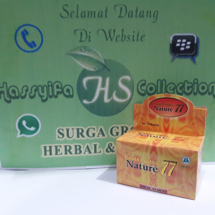 NATURE GAMAT EMAS 77 - KAPSUL GAMAT EMAS NATURE 77