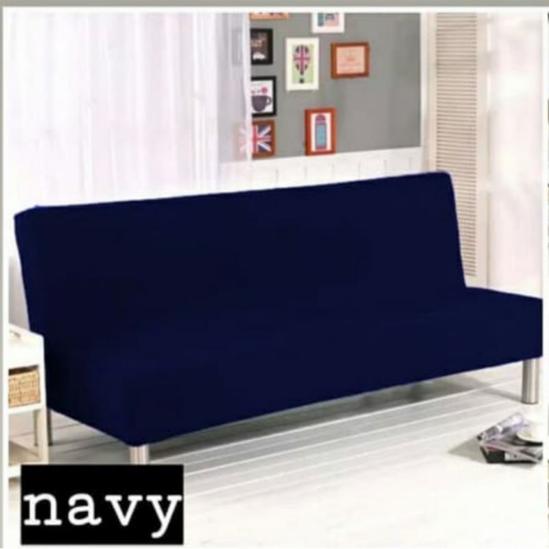 Cover Sofa Bed Polos Sarung Bed Sofa Bed Cover Sarung Bantal Kursi Bangku Tempat Tidur Kursi Kantor