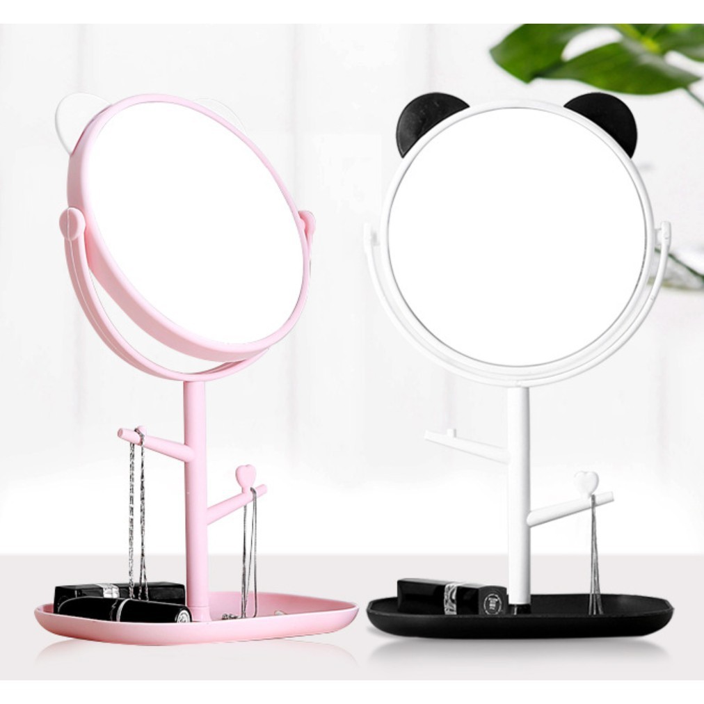 Kaca Rias Cermin Telinga Panda Mirror Make Up Fashion Unik Lucu