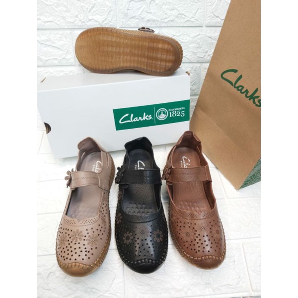 SEPATU KULIT WANITA CLARKS KD RG5688 WOMEN SHOES