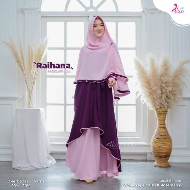 READY RAIHANA GAMIS SET BY ALWA HIJAB
