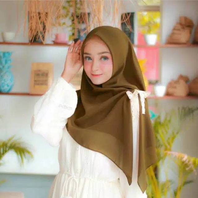 HIJAB KEKINIAN / JILBAB INSTAN / JILBAB TERBARU / JILBAB MURAH / JILBAB INSTANT SEGIEMPAT PITA RENDA
