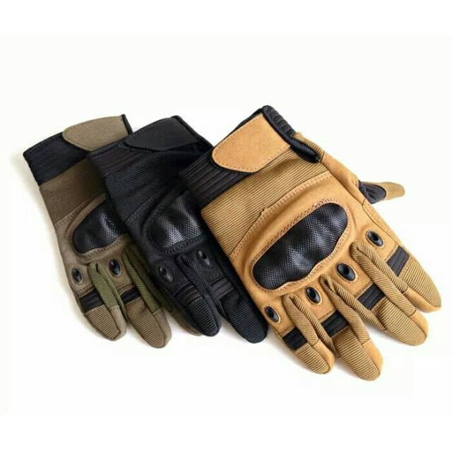 CQB Sarung Tangan Tactical Outdoor Glove Full Finger Knuckle Protect
