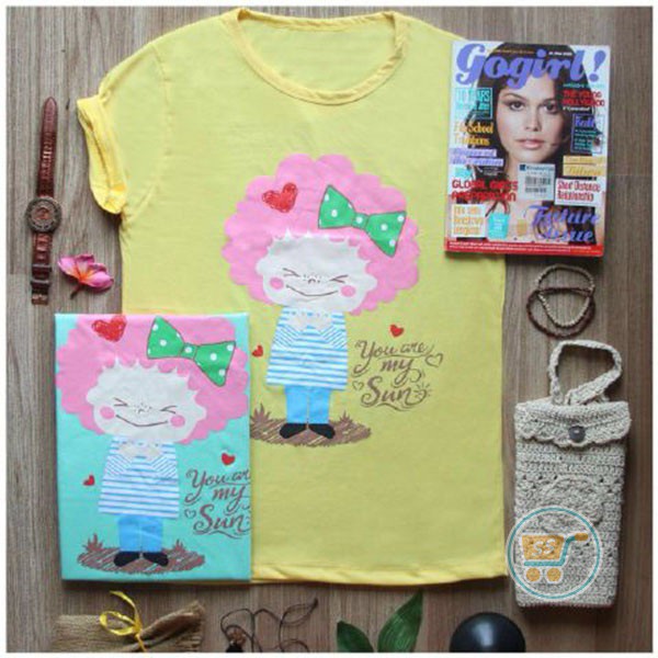 OBRAL KAOS  GIRL MY SUN BAJU  ANAK  CEWE REMAJA  DEWASA TSHIRT 