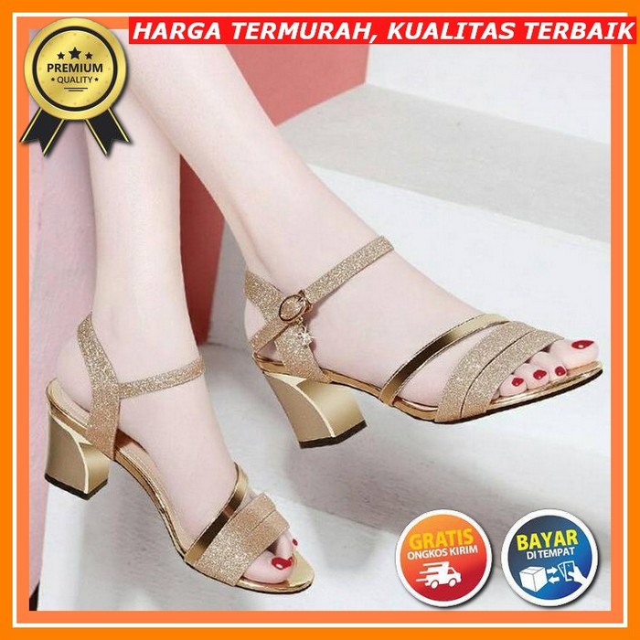 Heelss Wanita Terbaru/ Heels Perempuan Elegan/ Heels Kondangan Mewah /Heels Tali Morasetii Terbaru D