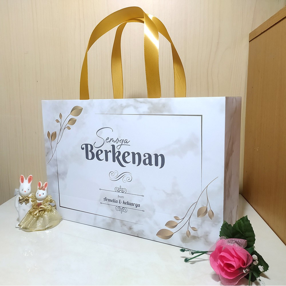 Image of PaperBag Tas Kertas Bridesmaid Paper Bag Bridesmaid Custom Landscape Idul Fitri #5