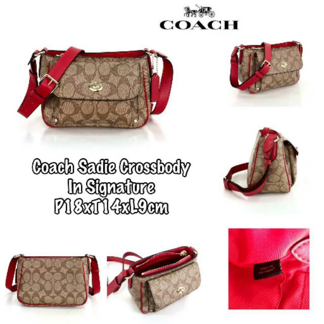 Coach Sadie Crossbody In Signature