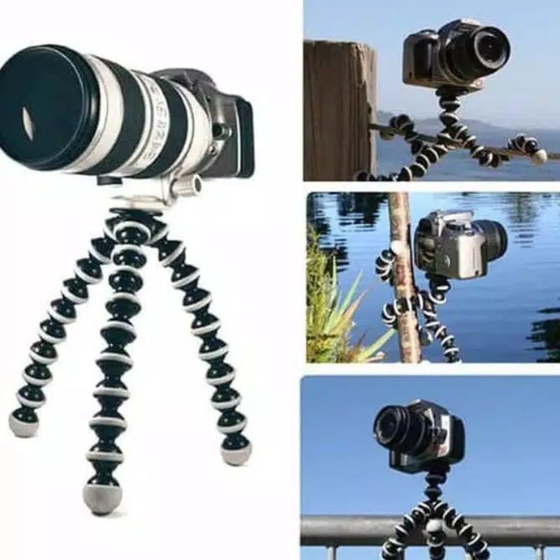 Gorilla Pod Tripod Gorila Size S (Small) sampai L (Large ) Free Smartphone Holder