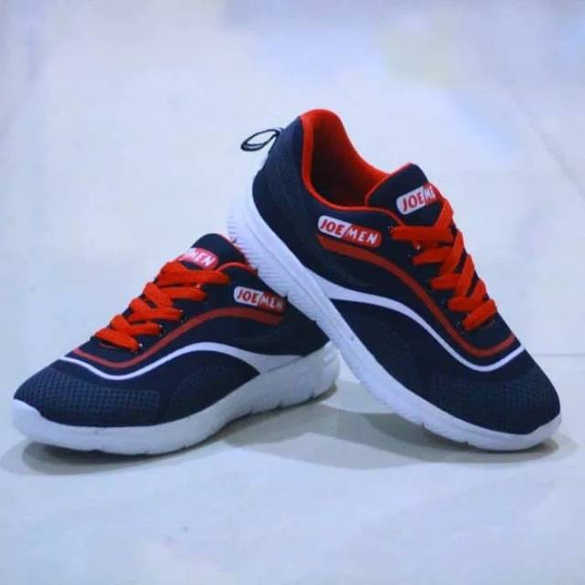Sepatu sport pria wanita joemen running lari merah/ sepatu murah original