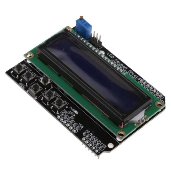 LCD 1602 16x2 2x16 dengan keypad button arduino shield