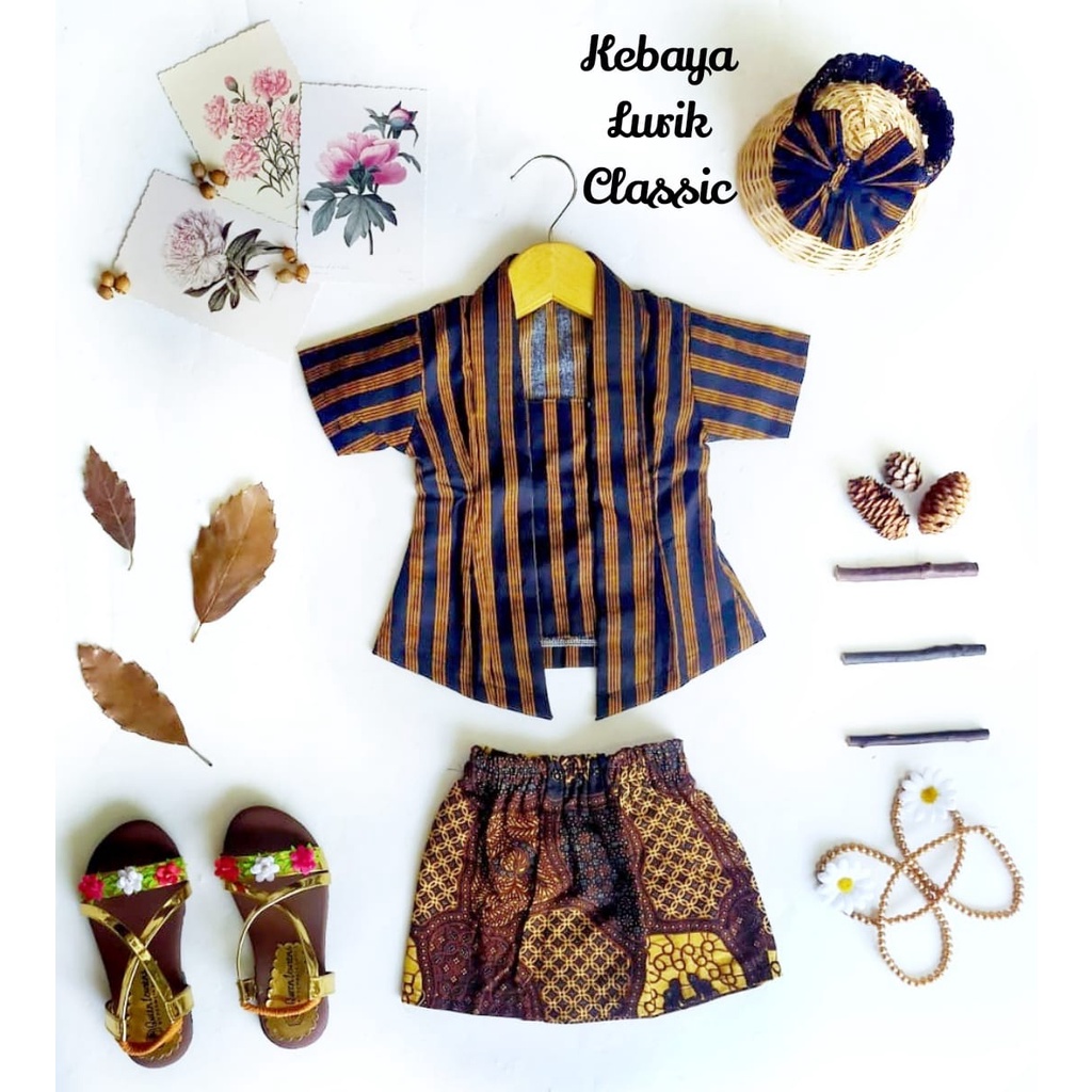 SETELAN KEBAYA LURIK KLASIK ANAK/KEBAYA JAWA