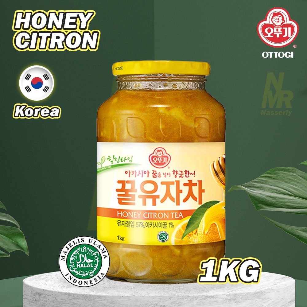 

Ottogi Honey Citron Tea 1KG/Teh Jeruk Madu Asli Korea