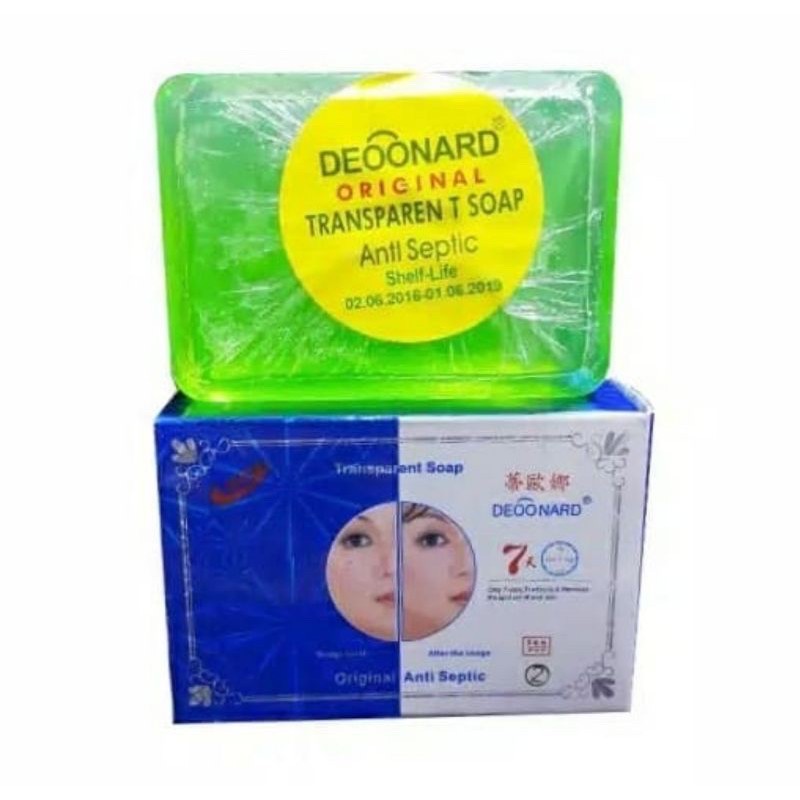 Sabun Deonard biru Transparant Acne