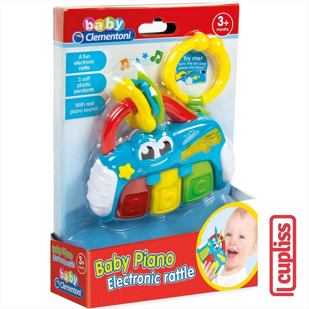 Clementoni Toys 17231 Baby Piano Electronic Rattle