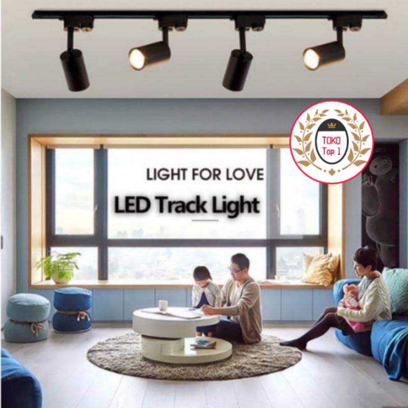 LAMPU RELL TRACK LED SOROT LAMPU SOROT TRACKLIGHT REL SPOTLIGHT 15W / 20W /30W GARANSI TOKO