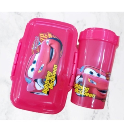 KOTAK MAKAN SET / BEKAL MAKAN KARAKTER ANAK