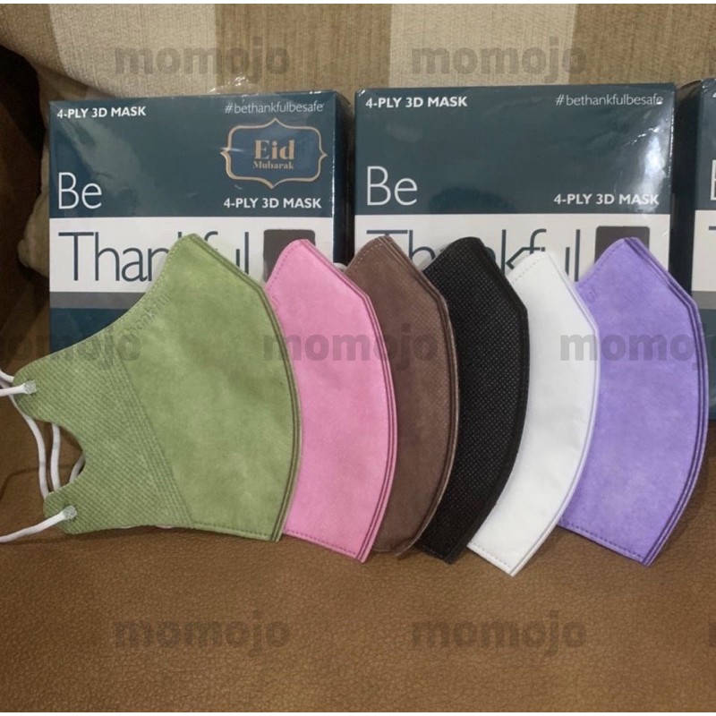 MASKER DUCKBILL THANKFUL 3D MASK 4 PLY EARLOOP ISI 30 PCS