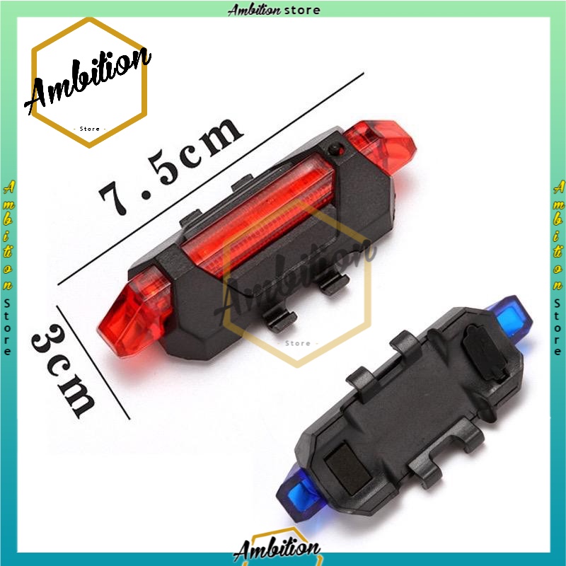 Lampu sepeda usb charger sepeda gunung mtb cycling belakang depan [Bisa Bayar Ditempat]