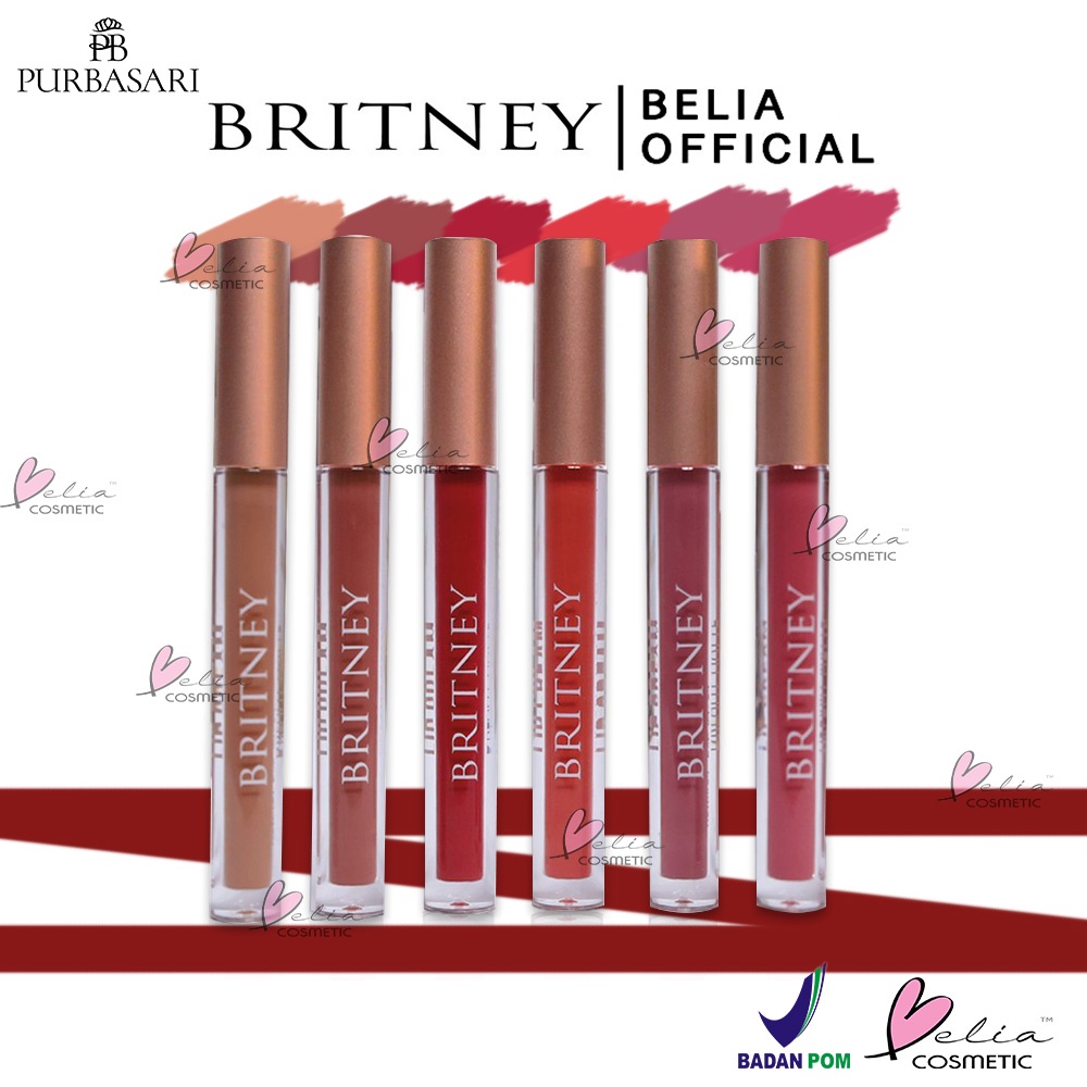 ❤ BELIA ❤ Purbasari BRITNEY Dreamy Matte Lip Cream (✔BPOM)