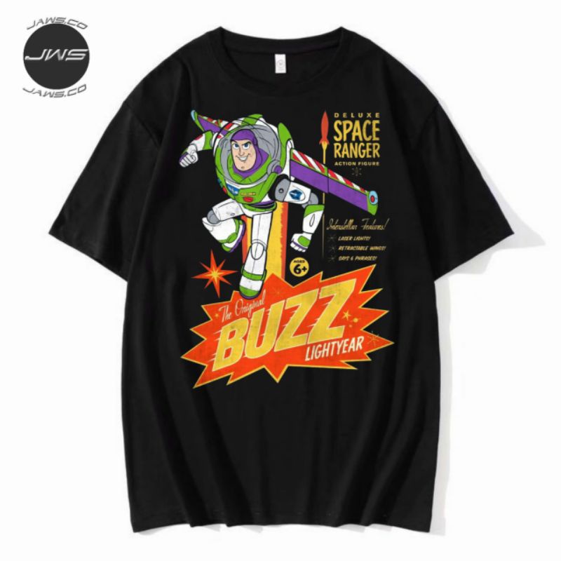 Kaos baju BUZZ LIGHT YEAR tshirt TOKOH CARTOON TOYS STORY t shirt OVERSIZE dewasa pria wanita rap te