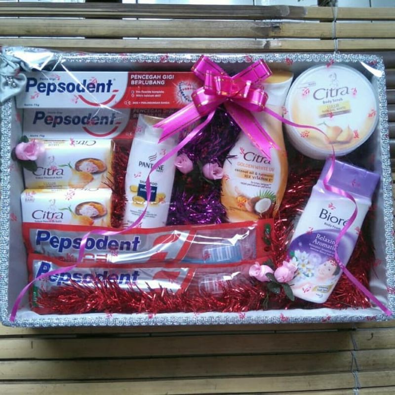 paket seserahan alat mandi free box