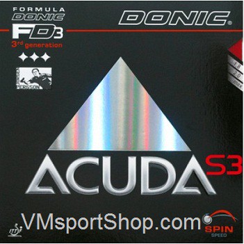 Donic Acuda S3 - Karet Rubber Bet Bat Pingpong Tenis Meja