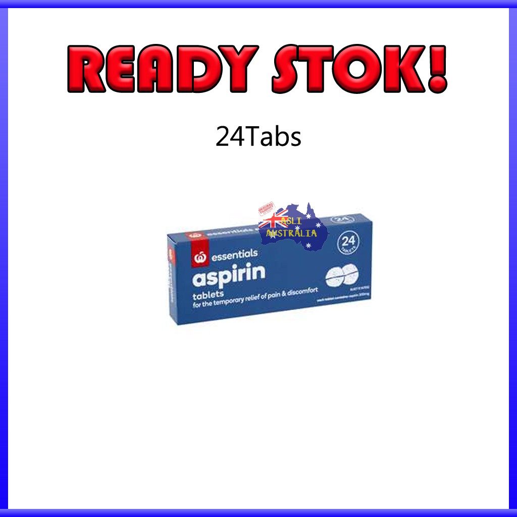 woolworths essentials aspirin 24talets aus