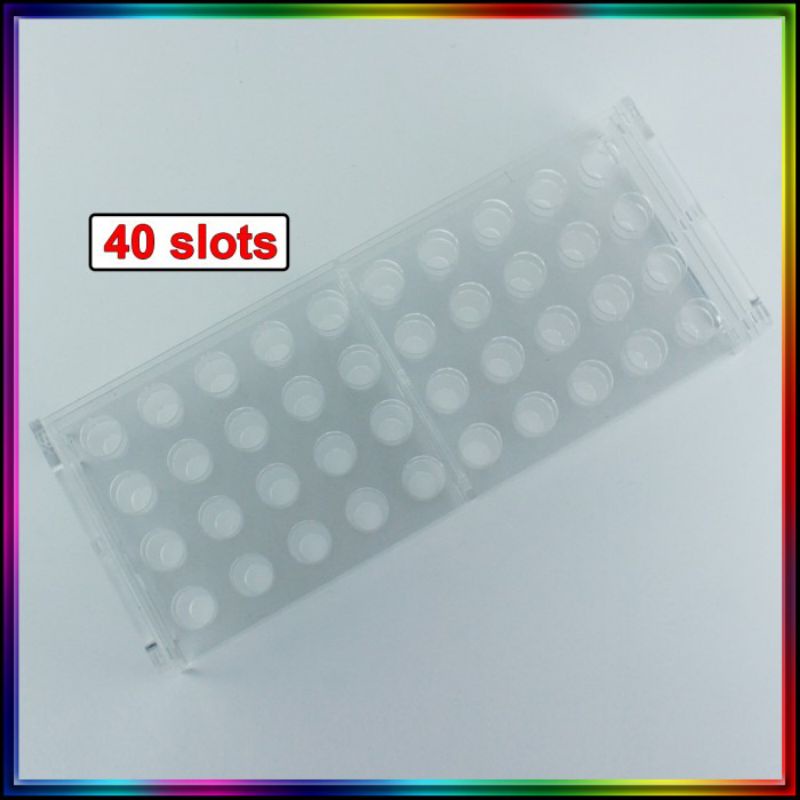 

Rak VTM Tabung Reaksi Isi 40 Hole Bahan Full Akrilik Tempat Rak Acrylic