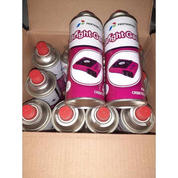 gas kaleng portable Bright gas Ori/baru