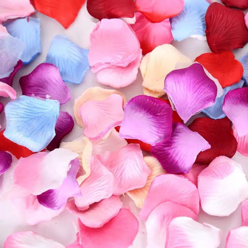 Rose Petal Kelopak Bunga Mawar Imitasi Pernikahan Wedding Tunangan Ulang Tahun per pack 100 pcs