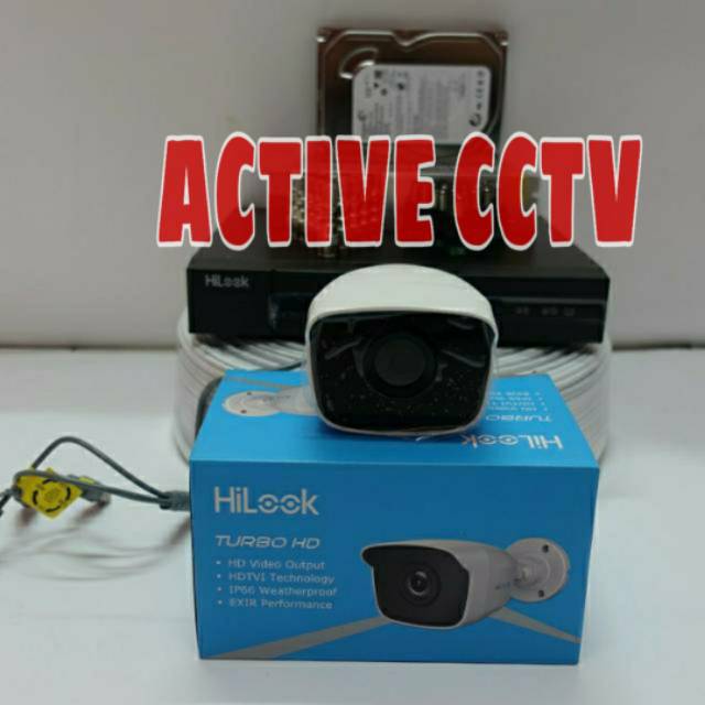 PROMO PAKET KAMERA CCTV HILOOK 1 KAMERA 2MP 1080P FULL HD DVR 4 CHANNEL HILOOK BY HIKVISION