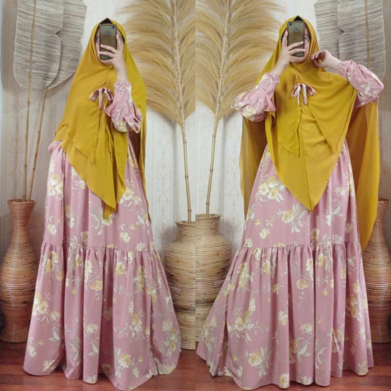 gamis syari samara cantik keren mewah pesta premium butik original branded bohemian real pict