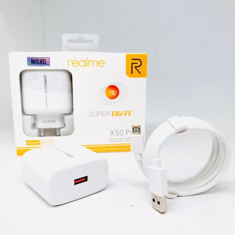 Charger/Cas REALME 65w Fast charging original micro type C