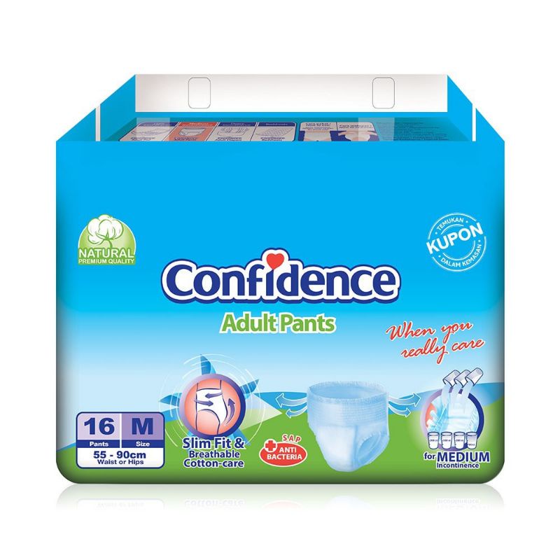 Confidence Adult Pants M16 - M16+4 Popok Celana Dewasa Confidence