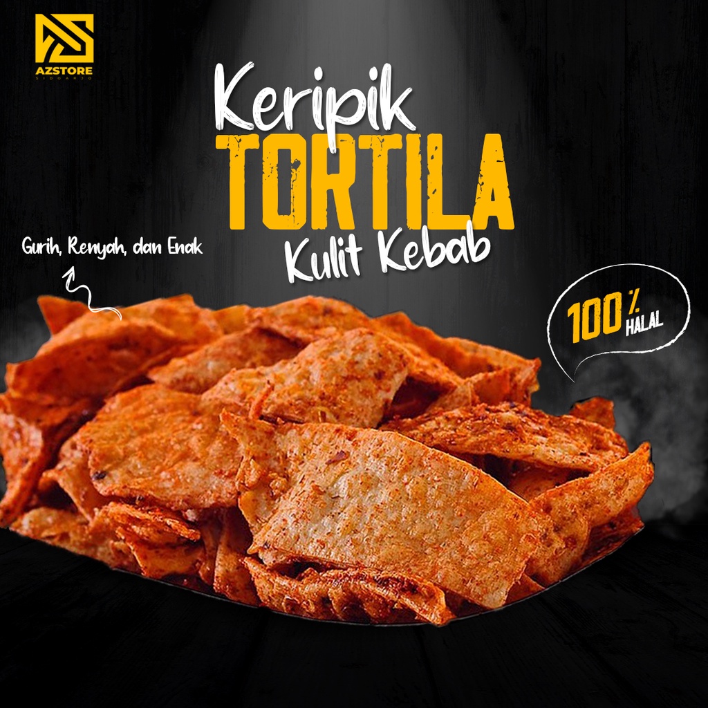 

Keripik Tortila Kulit Kebab | Keripik Kulit Kebab Hand Made Banyak Varian Rasa