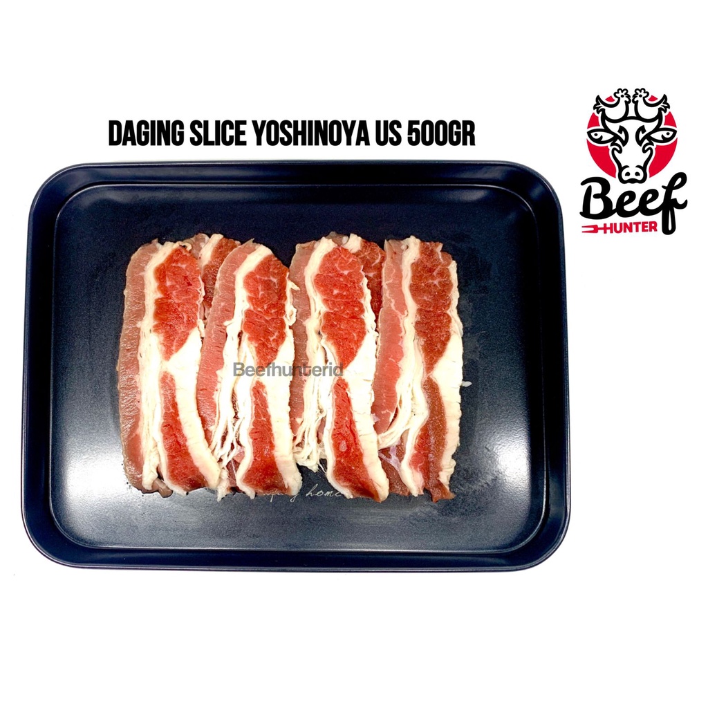 DAGING SAPI LAPIS US YOSHINOYA BEEF IMPORT SLICED SHORTPLATE BBQ TERIYAKI RICEBOWL 500 GR