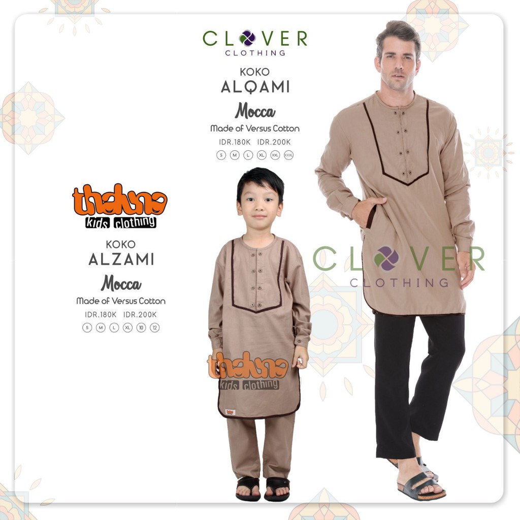  Baju  koko  pakistan  couple  ayah  dan anak  lengan panjang 