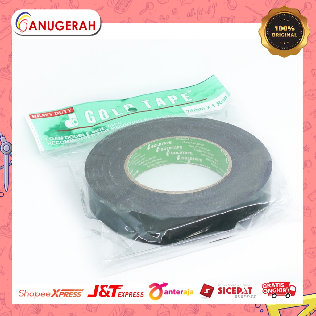 

GOLD TAPE 24 MM X 1 ROLL DOUBLE TAPE FOAM