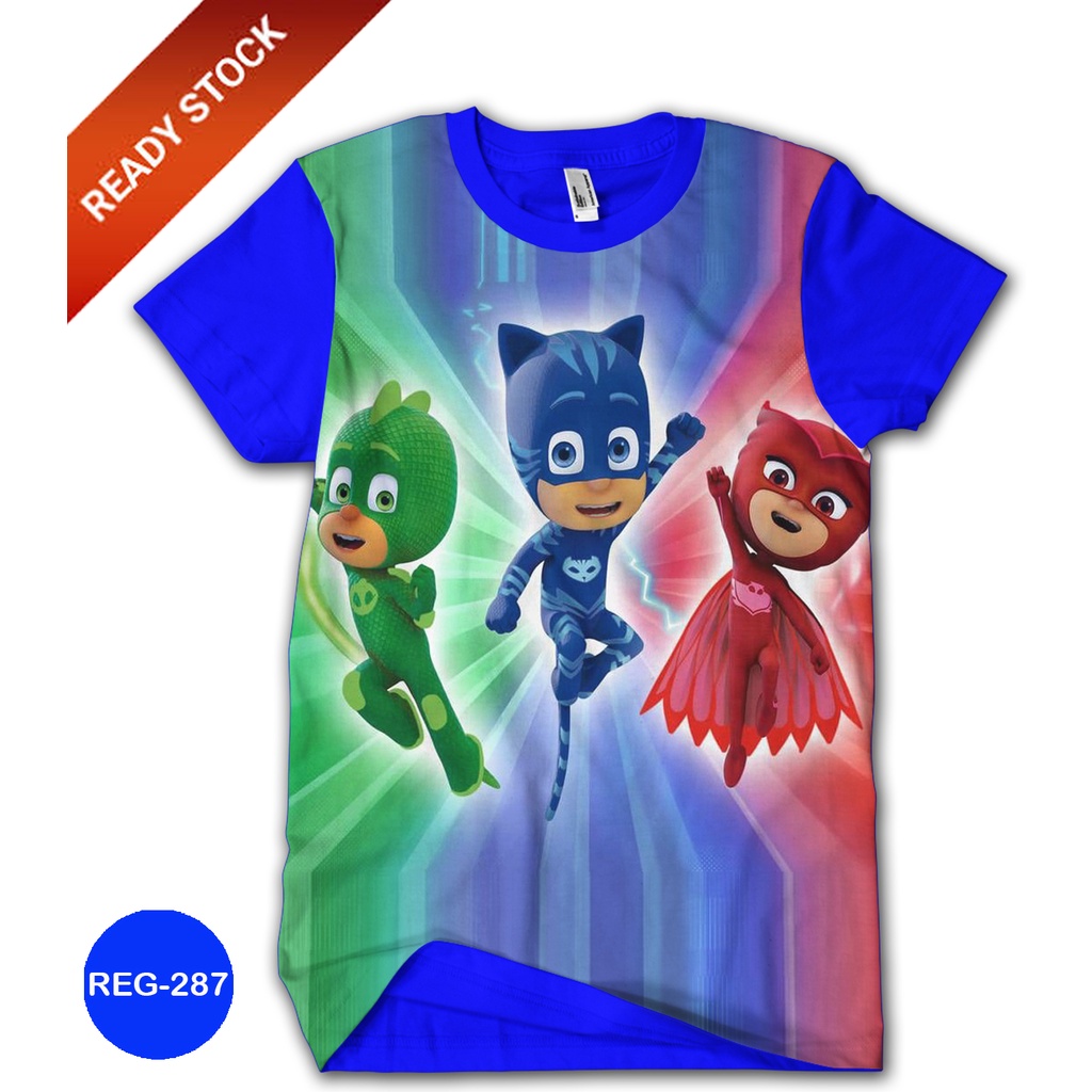 Kaos PJ Masks CatBoy Kaos 3D Anak dan Dewasa Karakter PJ Masks Catboy REG-287