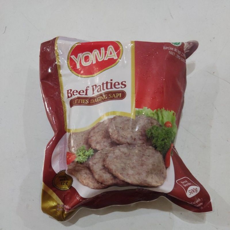 Jual Yona Beef Patties 500gr Indonesia
