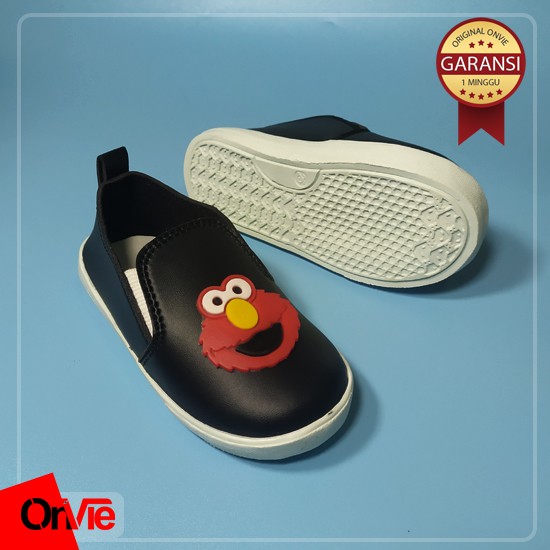 Sepatu Slip On Anak Perempuan Laki-laki Motif Elmo Karet 3D | Sepatu Kids Onvie