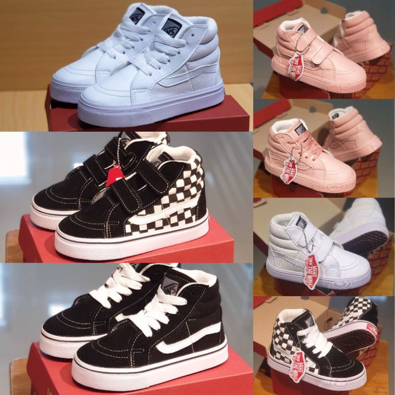 SEPATU VANS SK8HI BOOTS TALI DAN PEREKAT ANAK LAKI PEREMPUAN TERMURAH