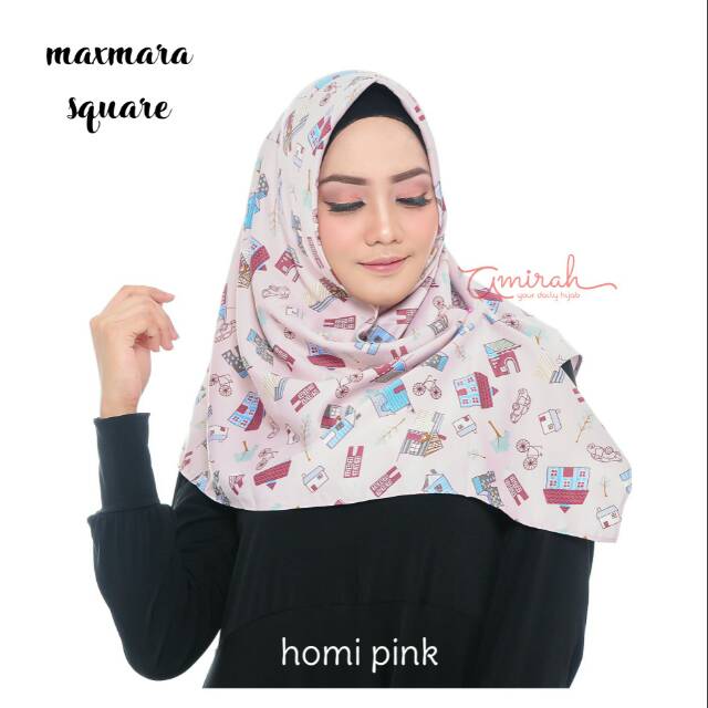 Segiempat maxmara / maxmara square / maksmara motif / jilbab segiempat maxmara