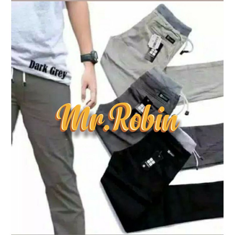 Chinos Panjang kolor/rip Celana chinos pria panjang