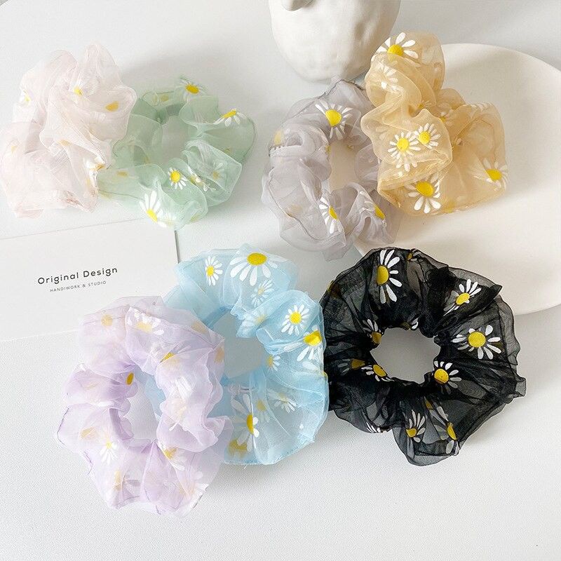 3PCS !Ikat Rambut Scrunchie Aksesoris Fashion Wanita Bahan Sifon Gaya koreaIkat Rambut Import Ikat Rambut Korean Scrunchies Kunciran Rambut