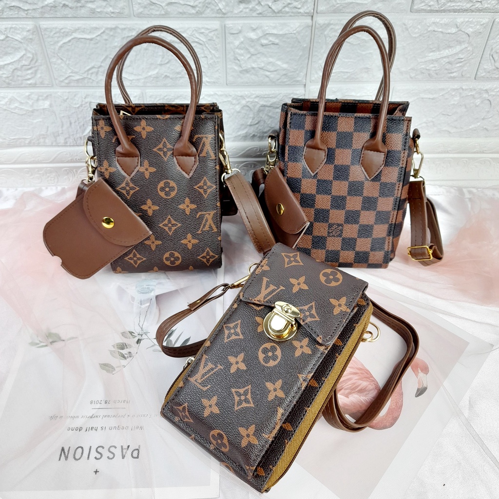 Tas Selempang Tali Panjang Wanita Hp Dompet Wristlet Sling Bag KD005 KD006 KD007 KD008