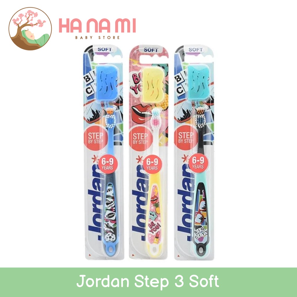 Jordan Kids Toothbrush Step 3 Soft - Sikat Gigi Anak 6-9 tahun